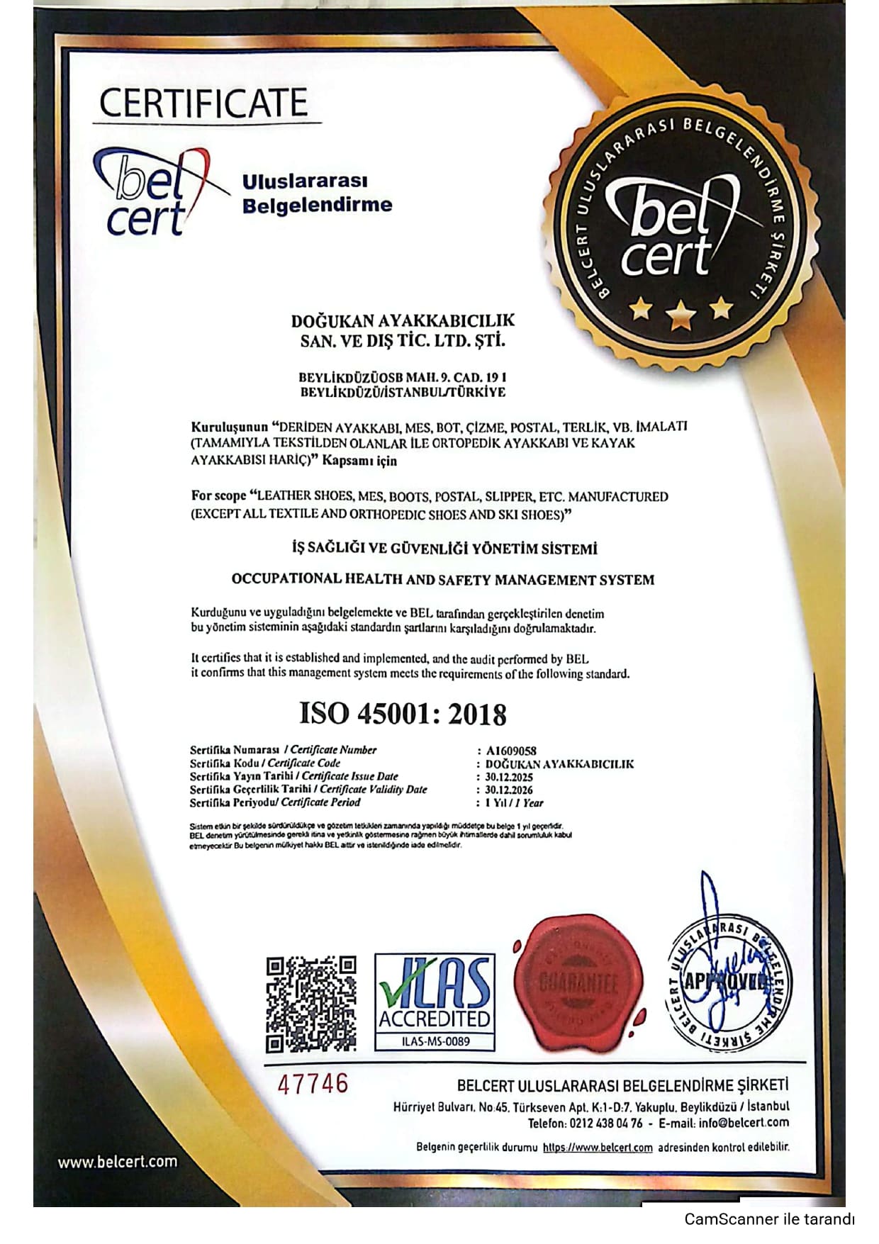 ISO 45001 İŞ SAĞLIĞI